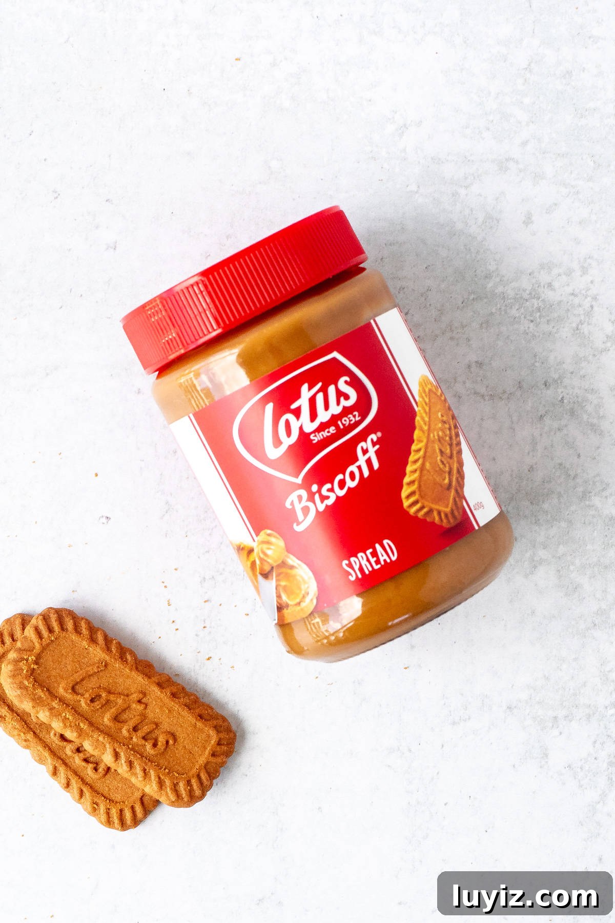 Decadent Biscoff Layer Cake Recipe 3 Jar of cookie butter with 2 lotus cookies