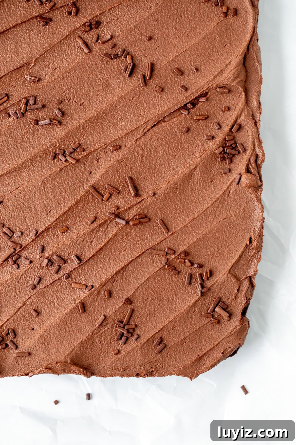 Chocolate Sugar Cookie Bars Recipe with Gooey Chocolate Chips 5 Slab of chocolate sugar cookie bars topped with chocolate frosting