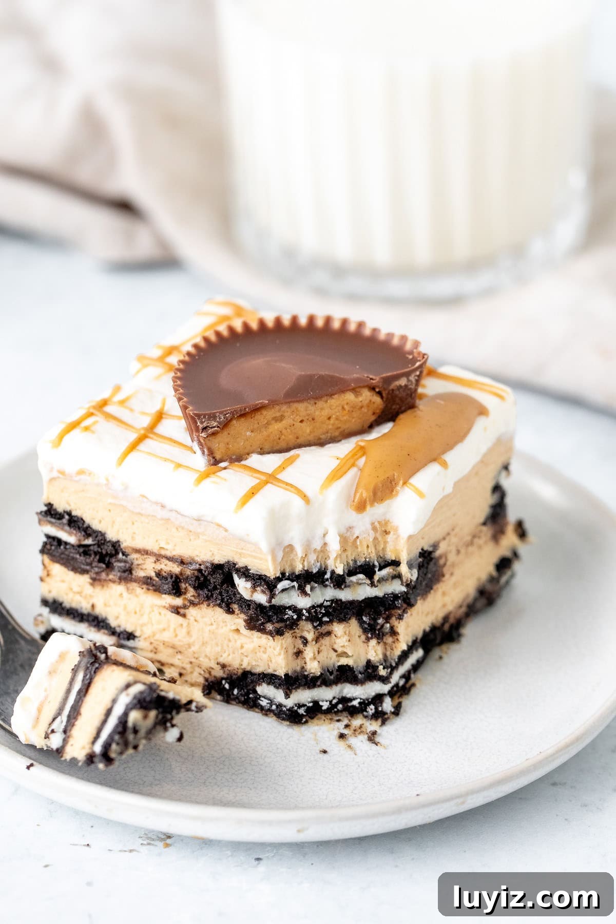 No-Bake Peanut Butter Icebox Cake Recipe — Quick Dessert 6 img 22562 5