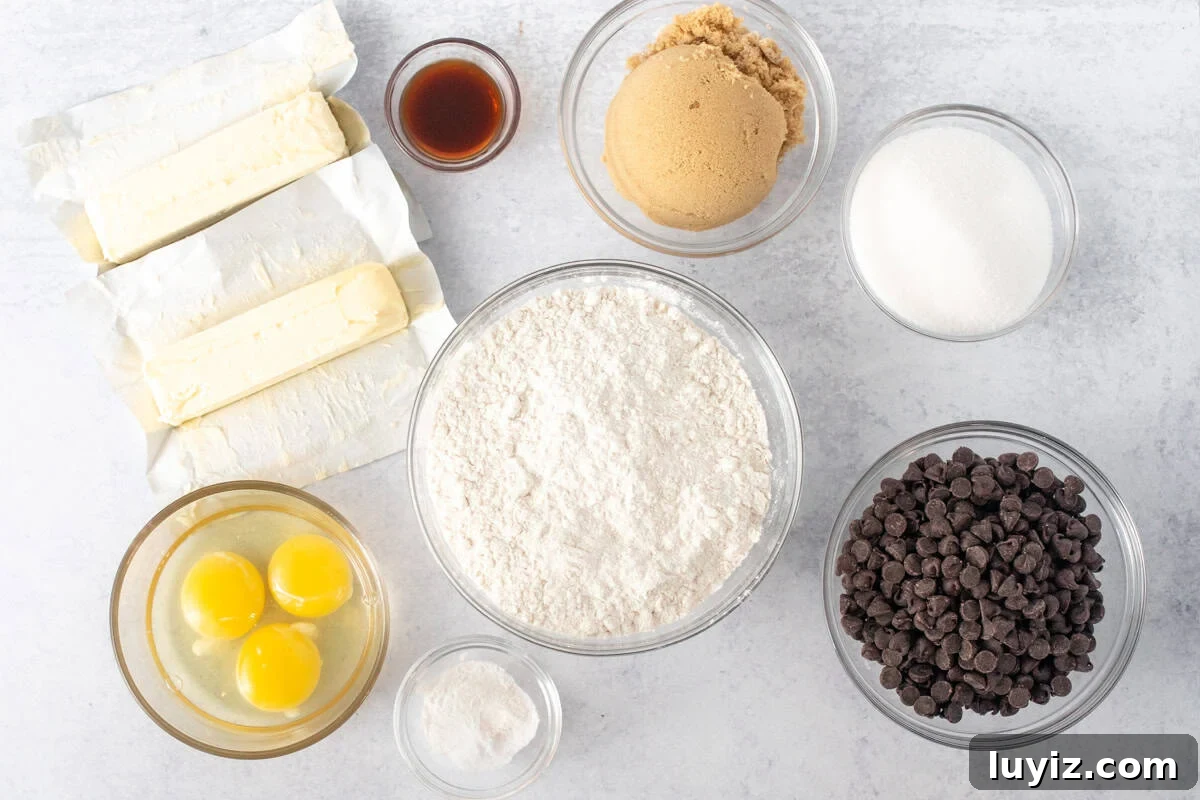 Classic Chocolate Chip Cookies for Everyday Baking 4 Ingredients for chocolate chip cookies