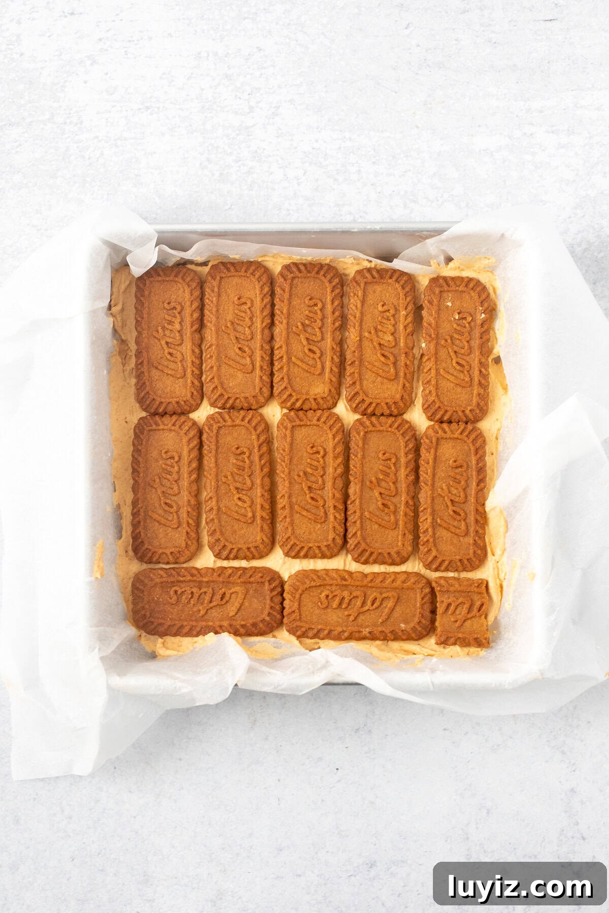 No-Bake Pumpkin Icebox Cake Recipe for Fall Desserts 5 Assembling pumpkin icebox cake