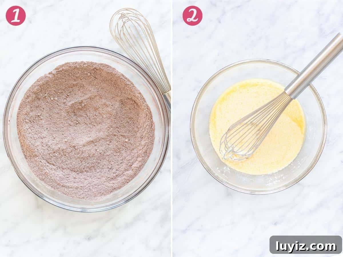 Decadent Double Chocolate Muffins: Moist, Rich Recipe 3 2 photos of making chocolate muffins