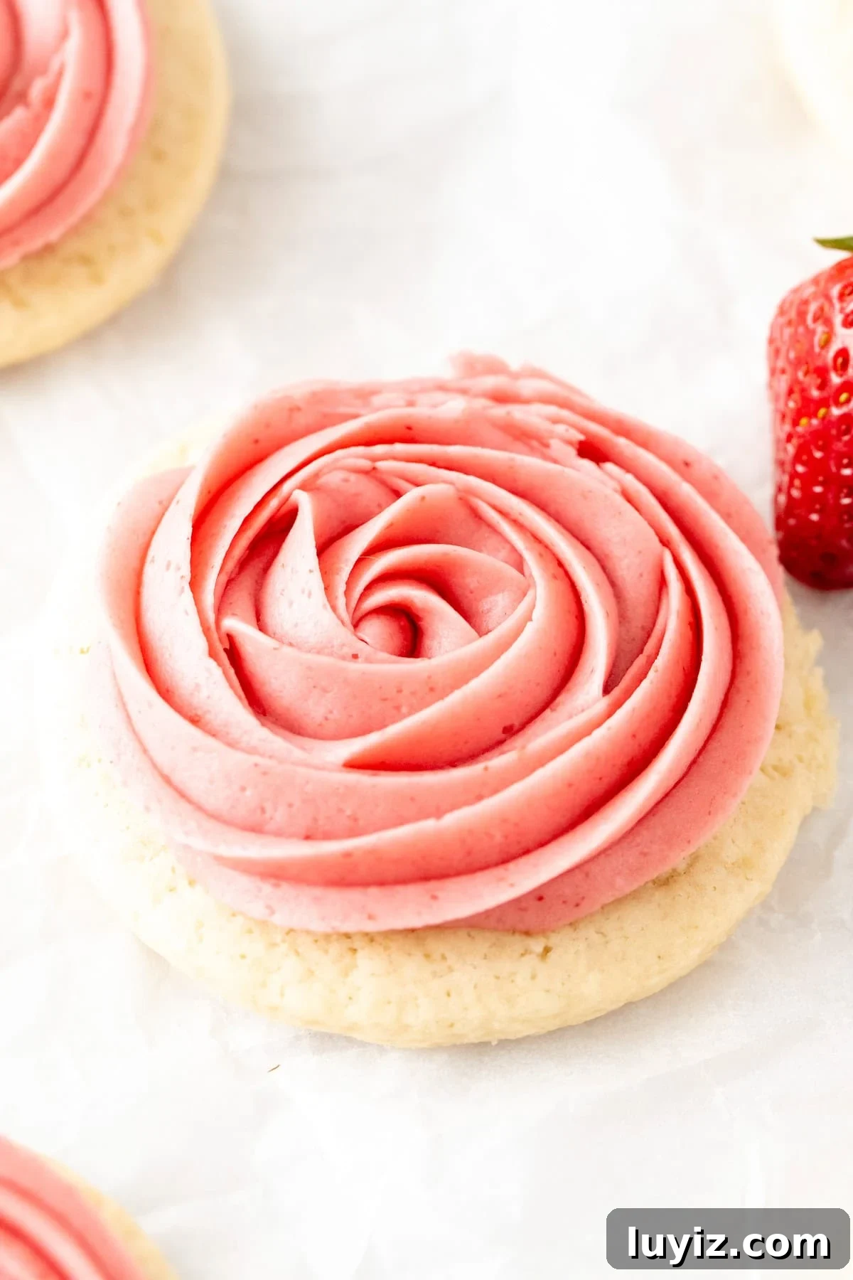 Strawberry Frosted Sugar Cookies Recipe — Soft & Chewy Cookies 5 img 24282 4
