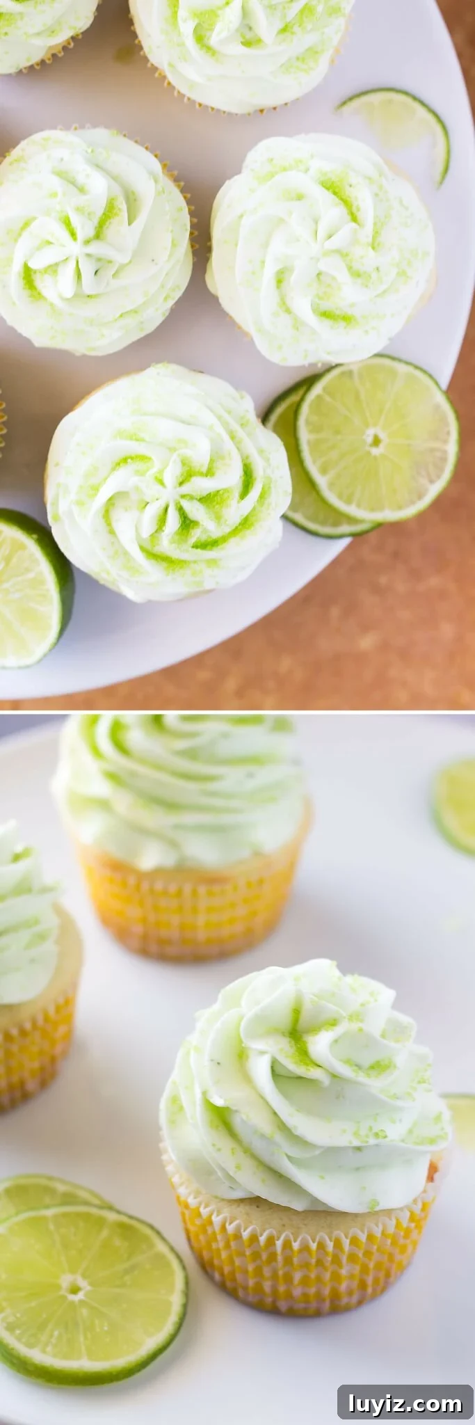 Zesty Lemon-Lime Cupcakes with Tangy Glaze 3 These Lemon Lime Cupcakes are perfect for summer. Fresh citrus taste, ridiculously soft cupcake crumb & topped with perfectly smooth lime buttercream!