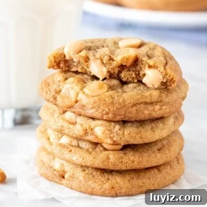 Stack of butterscotch cookies with the top cookie broken in half.