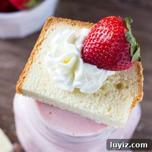 Creamy Strawberry Shortcake Milkshake Recipe 6 Up your milkshake game with this Strawberry Shortcake Milkshake! Thick & creamy, with fresh strawberries & delicious vanilla cake - it's the perfect summer treat!