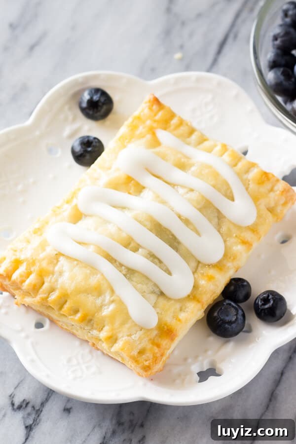 Homemade Blueberry Toaster Strudels Recipe for Flaky Breakfast 3 Buttery, flaky homemade blueberry toaster strudels with juicy blueberry centers and sweet vanilla glaze. 1000 times better than the store bought variety - learn to make them at home!