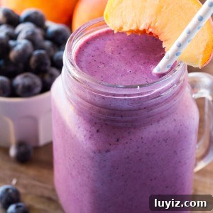 Blueberry Peach Smoothie