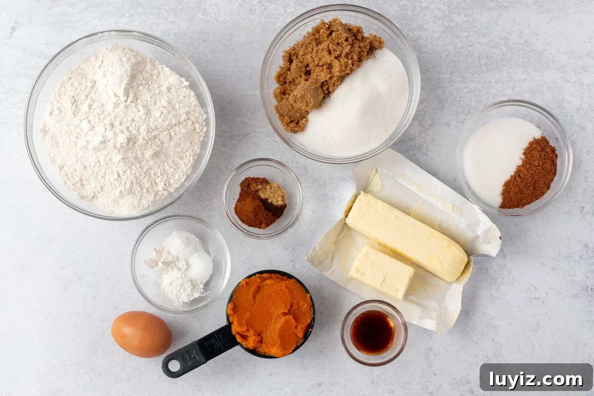 Chewy Pumpkin Spice Cookie Recipe for Fall Baking 5 Ingredients for pumpkin spice cookies