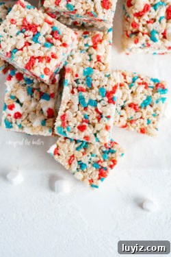 Perfectly Chewy Rice Krispie Treats Recipe 7 The Best Patriotic Rice Krispie Treats