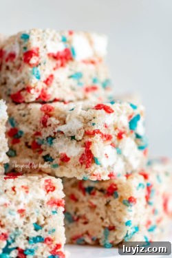 Perfectly Chewy Rice Krispie Treats Recipe 9 The Best Patriotic Rice Krispie Treats