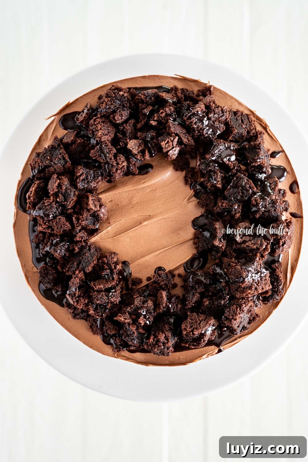 Decadent Chocolate Brownie Cheesecake Recipe with Fudgy Swirls 5 Chocolate Brownie Cheesecake | All Images © Beyond the Butter, LLC