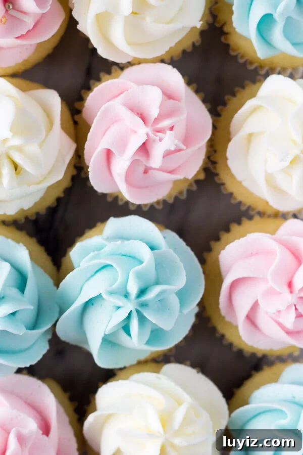 Mini Vanilla Cupcakes Recipe: Light, Fluffy Bites in 30 Minutes 3 Mini Vanilla Cupcakes - Learn all the tricks for making fluffy, super moist mini cupcakes topped with vanilla buttercream! www.justsotasty.com