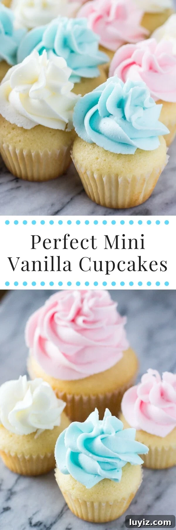 Mini Vanilla Cupcakes Recipe: Light, Fluffy Bites in 30 Minutes 5 Mini Vanilla Cupcakes - Learn all the tricks for making fluffy, super moist mini cupcakes topped with vanilla buttercream! www.justsotasty.com