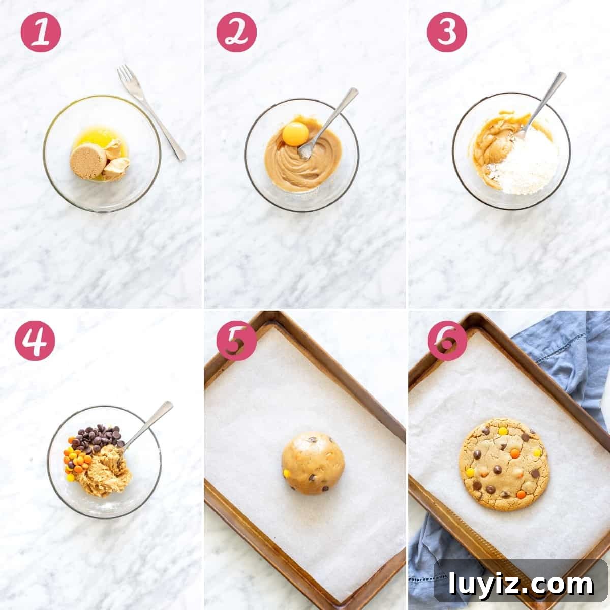 Single-Serve Peanut Butter Cookie Recipe for One 4 6 photos of how to make a single serving cookie