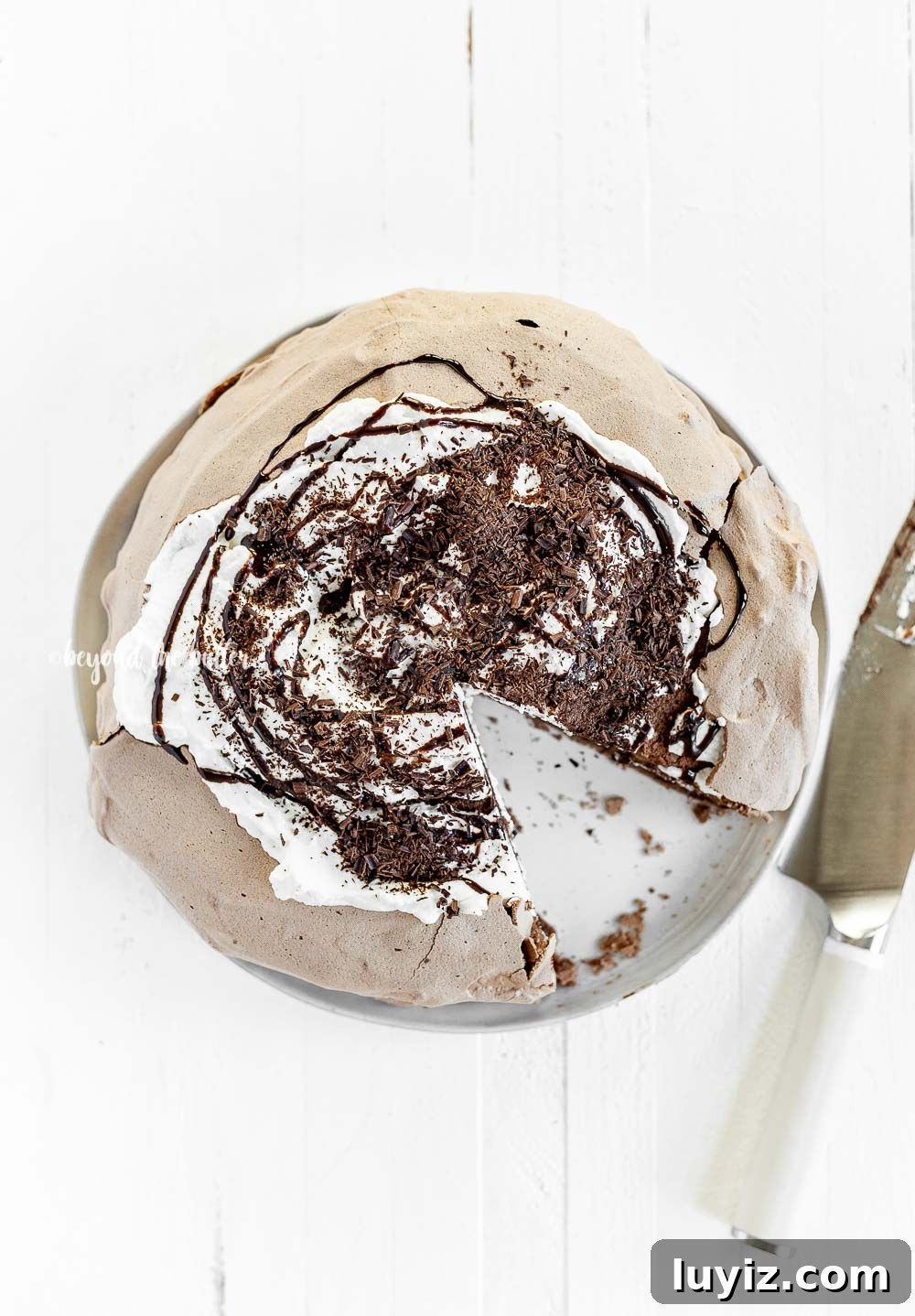Chocolate Meringue Layer Cake Recipe for Crispy, Cloud-Soft Layers 3 Chocolate Meringue Layer Cake recipe | All Images © Beyond the Butter, LLC