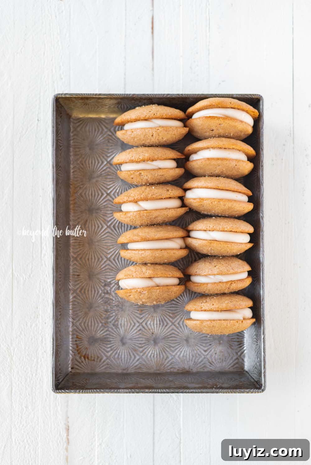 Apple Cider Whoopie Pies with Cinnamon Buttercream Filling 7 Apple Cider Whoopie Pies | All Images © Beyond the Butter, LLC
