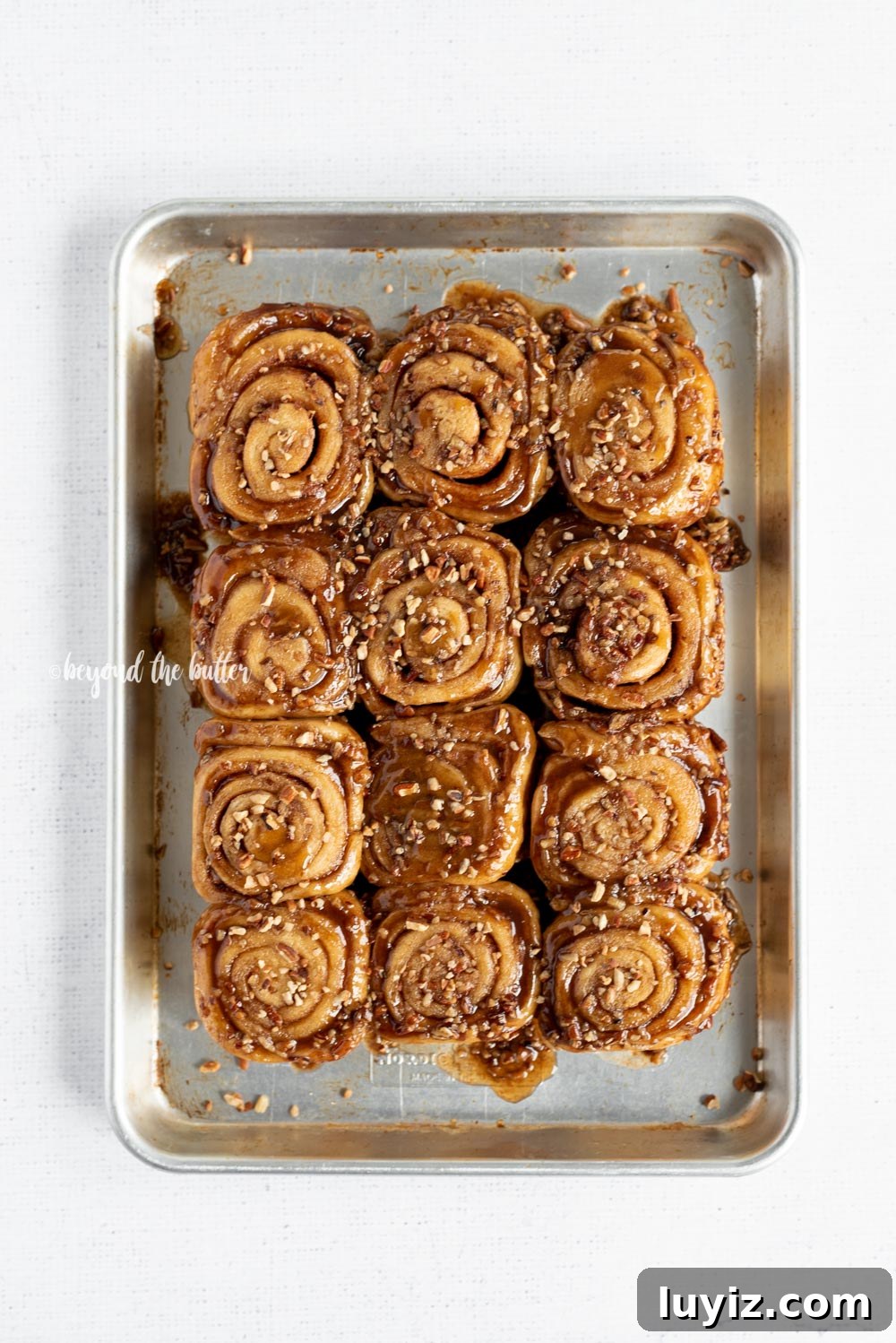 Homemade Sticky Buns: Soft, Gooey Cinnamon Rolls from Scratch 3 Pecan Sticky Buns | All Images © Beyond the Butter, LLC