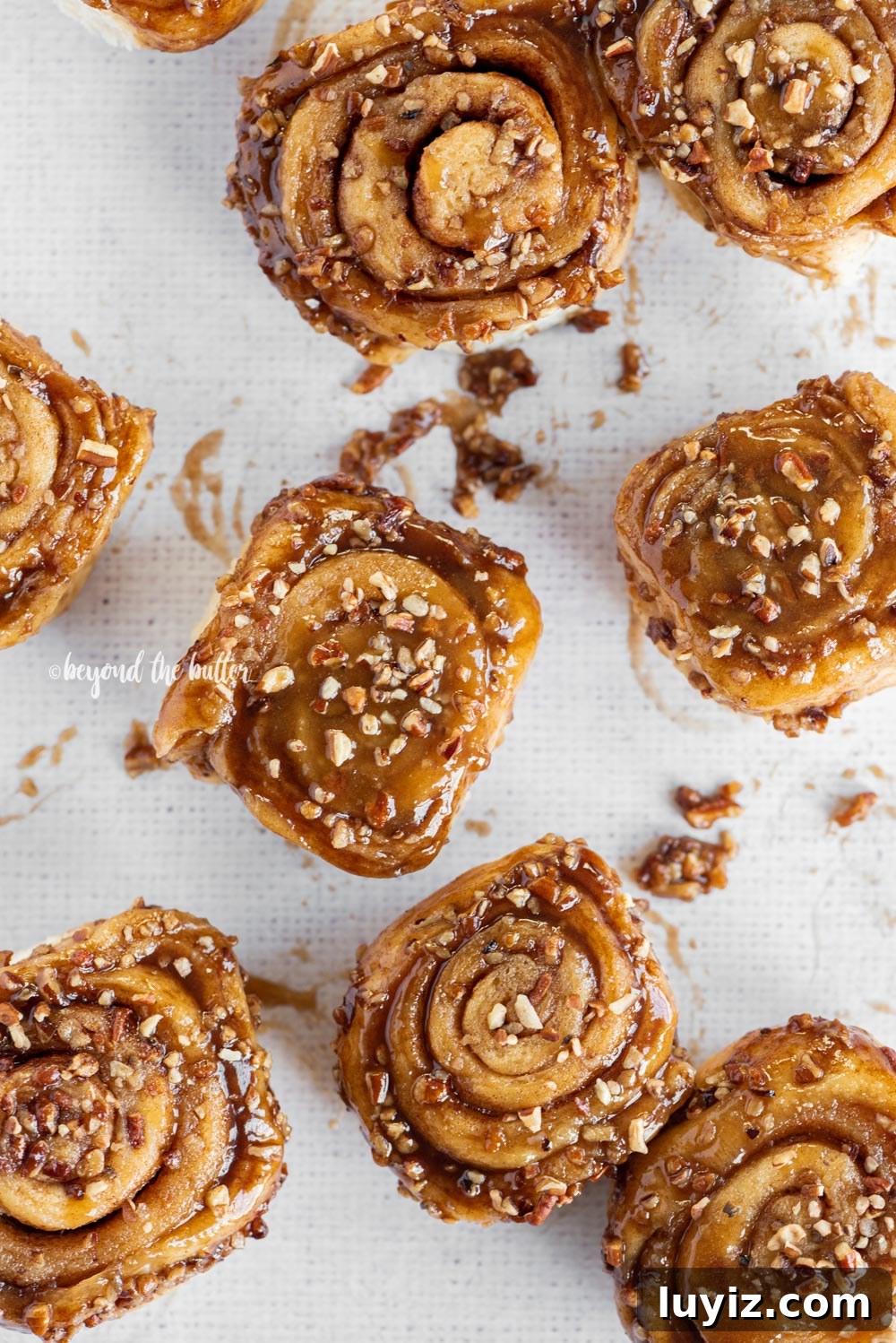 Homemade Sticky Buns: Soft, Gooey Cinnamon Rolls from Scratch 6 Homemade Sticky Buns from Scratch recipe | All Images © Beyond the Butter, LLC