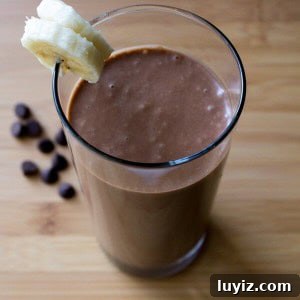 Creamy Chocolate Peanut Butter Banana Smoothie Recipe 5 Chocolate Peanut Butter Banana Smoothie