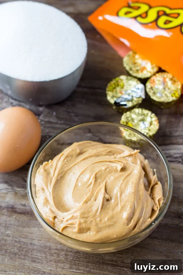 Reese's Peanut Butter Cup Cookie Recipe: Chewy Chocolate Treats 3 Reese's Peanut Butter Cup Cookies. You only need 4 ingredients & 15 minutes to make these flourless peanut butter cookies. Perfect for peanut butter lovers!