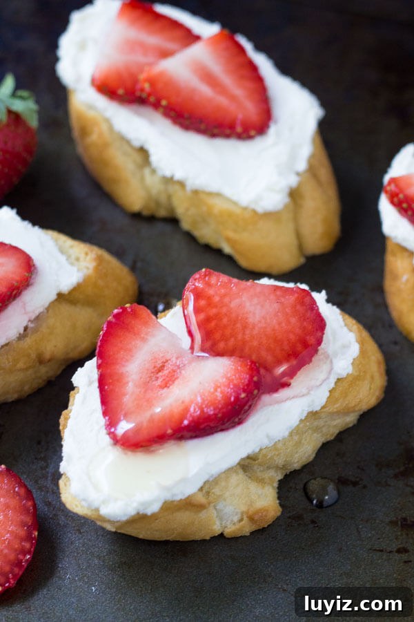 Crispy Crostini with Whipped Goat Cheese & Honey 3 These goat cheese crostini with fresh berries & honey are the perfect appetizer. They're light & fresh with creamy goat cheese and perfect for a casual get together. #sharewineandbites #ad