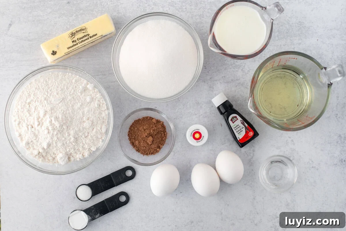 Classic Red Velvet Cake Recipe for Moist, Perfect Layers 5 Ingredients for red velvet cake