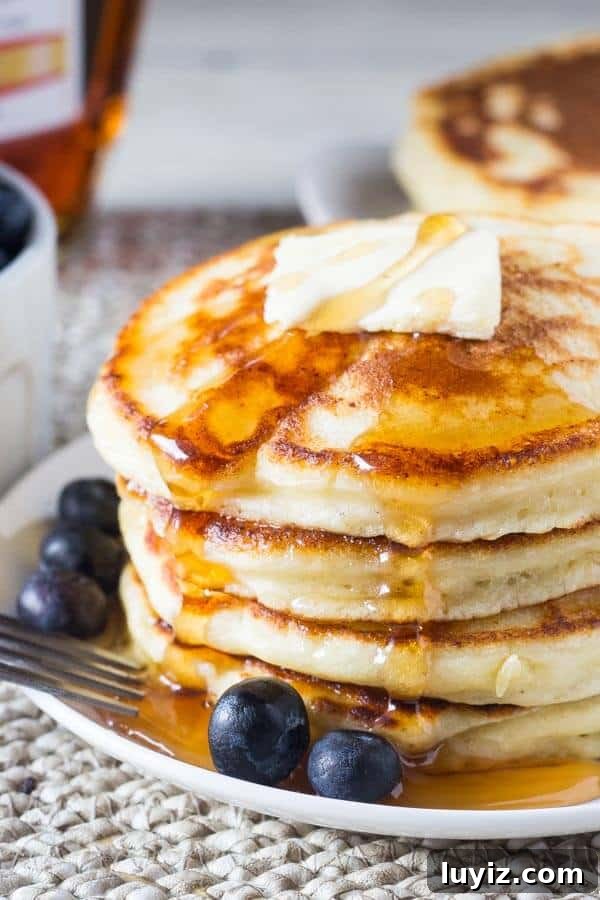 Top 10 Most Memorable Recipes of 2017 You Need to Try 3 Fluffy Ricotta Pancakes. These ricotta pancakes have a deliciously creamy flavor and the fluffiest texture. They're perfect for creating tall pancake stacks - a the perfect way to make your pancakes extra special. www.justsotasty.com
