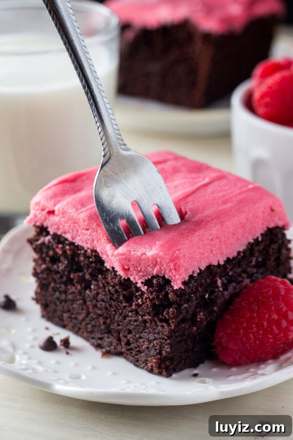 Top 10 Most Memorable Recipes of 2017 You Need to Try 5 Chocolate Cake with Raspberry Frosting. This rich, super fudgy chocolate cake has a deep chocolate flavor. Then it's topped with fresh raspberry buttercream so it's perfect for Valentine's! www.justsotasty.com