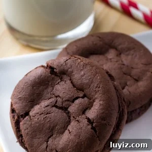 Homemade chocolate sandwich cookies are soft, chewy & so easy to make.