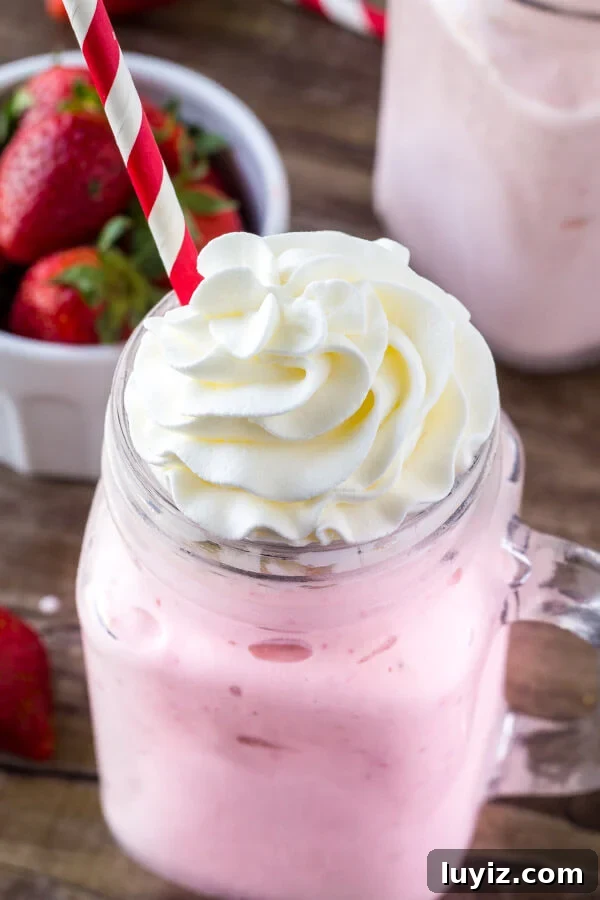 Creamy Strawberry Milkshake Recipe for Homemade Bliss 5 Learn how to make a strawberry milkshake.