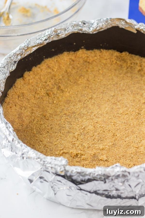 Classic New York Cheesecake Recipe for Creamy, Silky Results 4 Graham cracker crust for the ultimate New York Cheesecake.