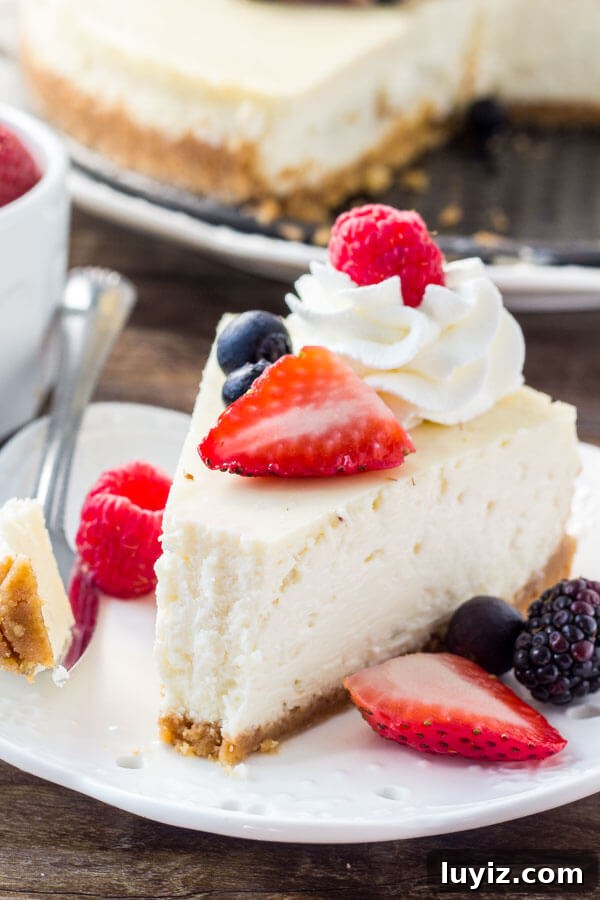 Classic New York Cheesecake Recipe for Creamy, Silky Results 7 Classic New York Cheesecake Recipe - creamy, smooth, super decadent.
