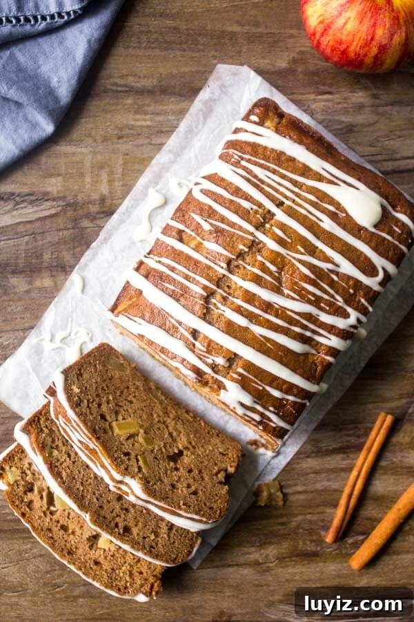 Apple Cinnamon Bread Recipe: Moist Loaf with Warm Spices 3 Applesauce bread is moist & tender with a delicious cinnamon apple flavor.