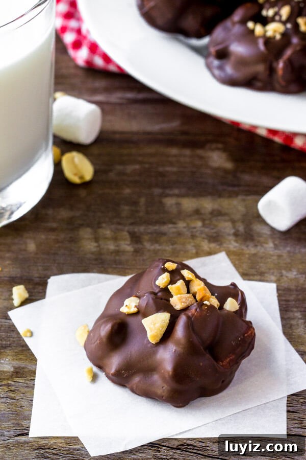 Classic Rocky Road Candy Recipe: Chocolate, Marshmallow & Nuts 4 Rocky road candy recipe - this easy candy recipe is perfect for the holidays or as a homemade gift.