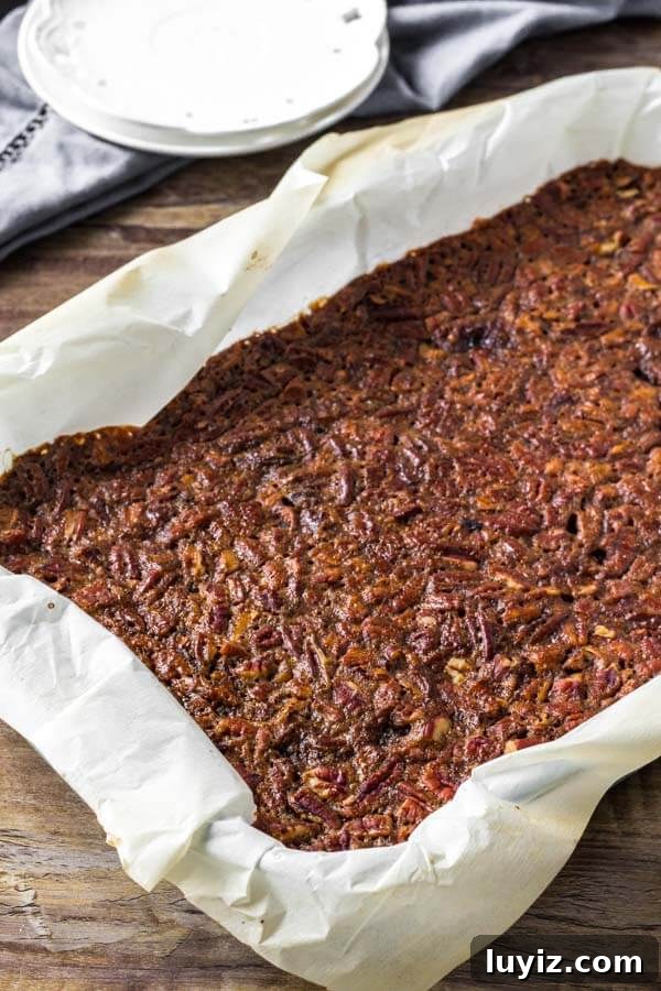 Decadent Pecan Pie Bars Recipe for Parties and Gifting 3 Pecan Pie Bars Recipe - even easier than making traditional pecan pie.