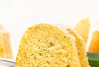 Moist Lemon Zucchini Cake with Lemon Glaze