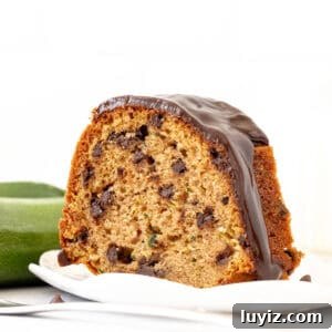 Moist Chocolate Chip Zucchini Cake Recipe 7 slice of chocolate chip zucchini cake