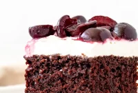 Classic Black Forest Sheet Cake with Cherry Filling