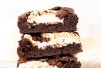 Chewy Marshmallow-Stuffed Chocolate Brownies